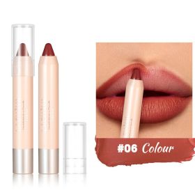 8-color Matte Lipstick Pen Waterproof No Stain On Cup (Option: 06 Style)