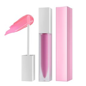 Lip Honey Matte Lipstick Glossy Clear Frosted Square Tube (Option: Style6-Diamond highgloss lip gloss)