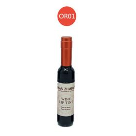 Makeup Red Wine Bottle Lip Gloss Matte Finish Velvet No Stain On Cup Not Easy To Fade Liquid Lipstick (Option: OR01)