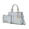 MKF Collection Tenna Satchel Handbag With Wallet Vegan Leather Crossover Womens Purse by Mia k