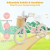 14" Kid's Bike with Training Wheels and Adjustable Handlebar Seat