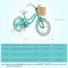 14" Kid's Bike with Training Wheels and Adjustable Handlebar Seat