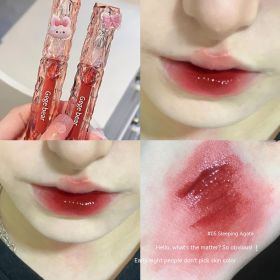 Crystal Transparent Diamond Light Mirror Lip Lacquer White (Option: Sleeping Agate)